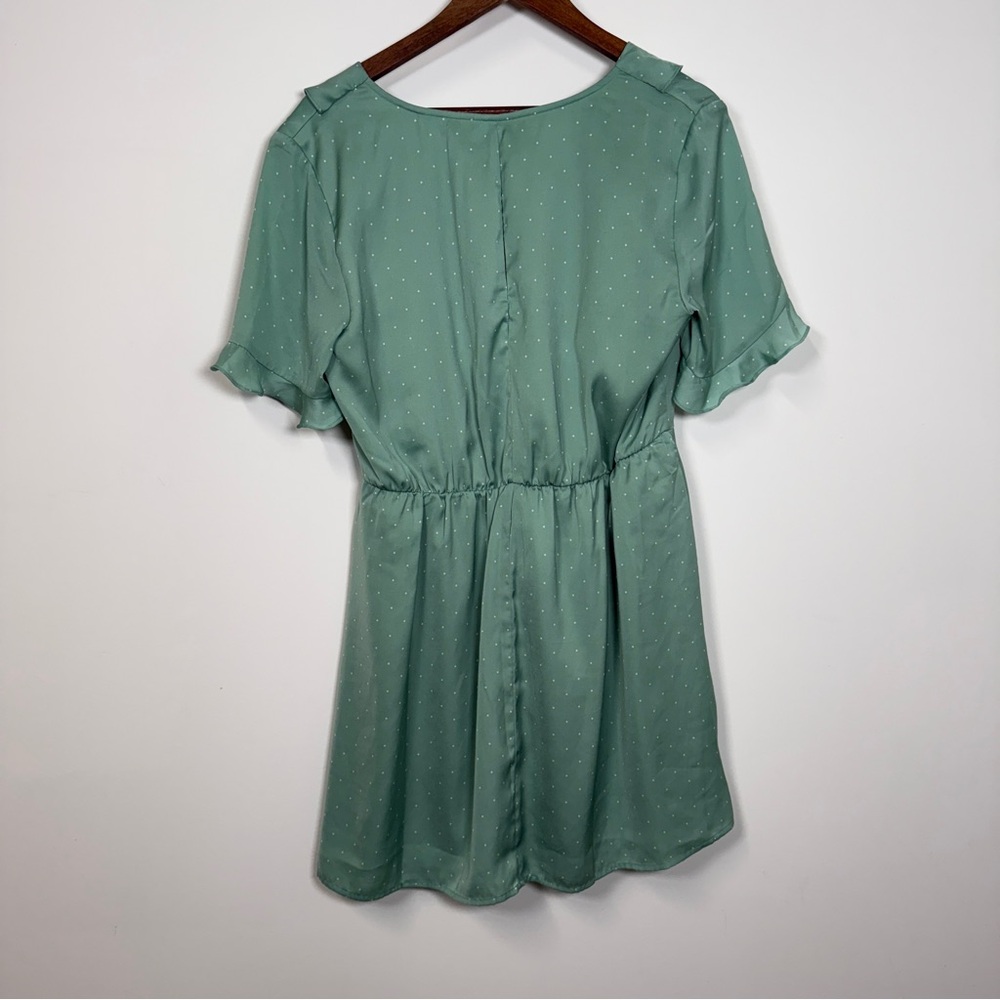 BCBGeneration Mint Ruffle Wrap Dress - Picture 2 of 4